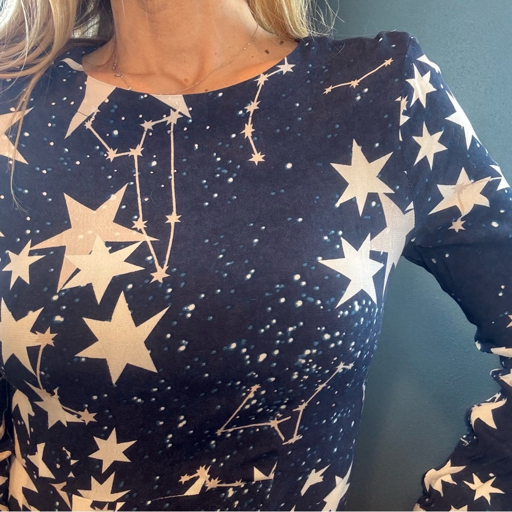 Little White Lies Constellation Long Sleeve Maxi Dress size Medium - Picture 7 of 11